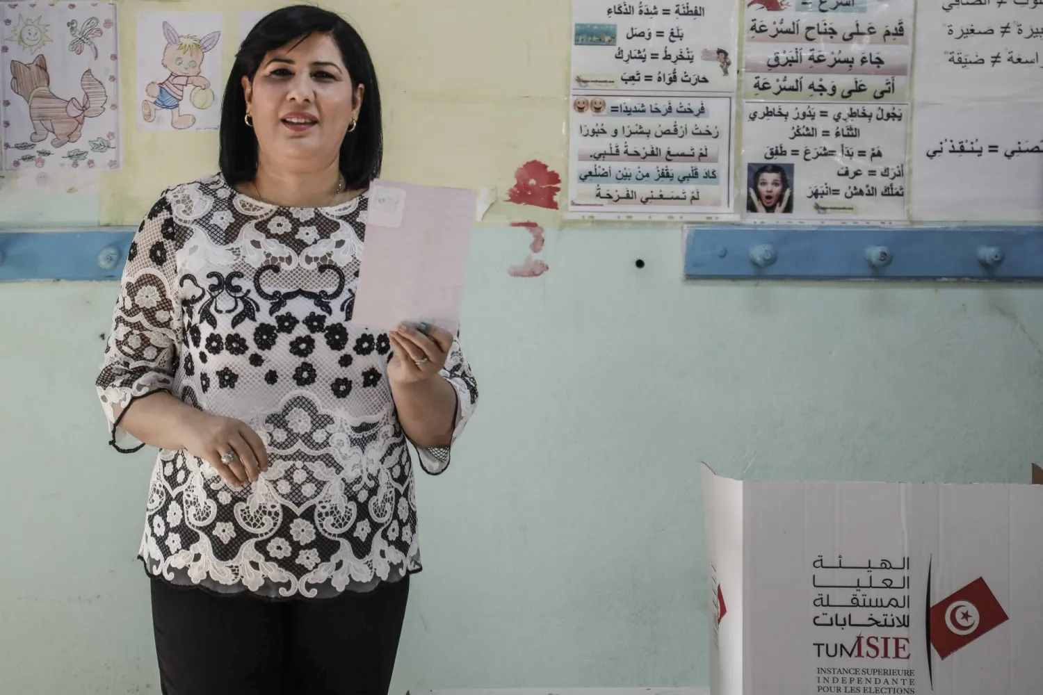 Opposition leader Abir Moussi (dpa)