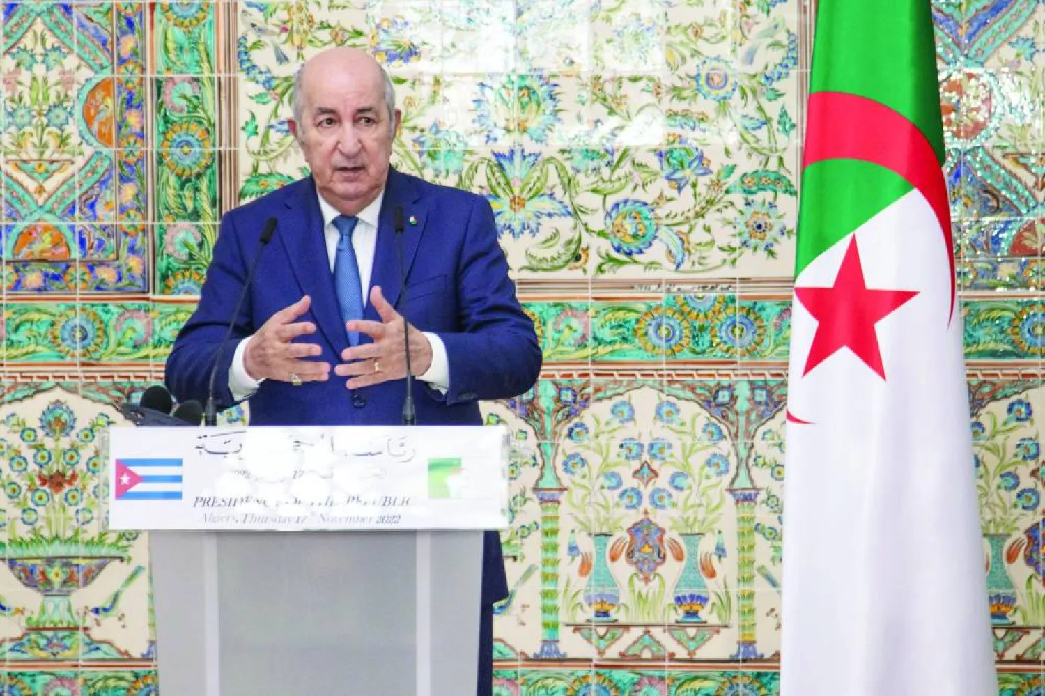 الرئيس عبد المجيد تبون (أ.ف.ب)