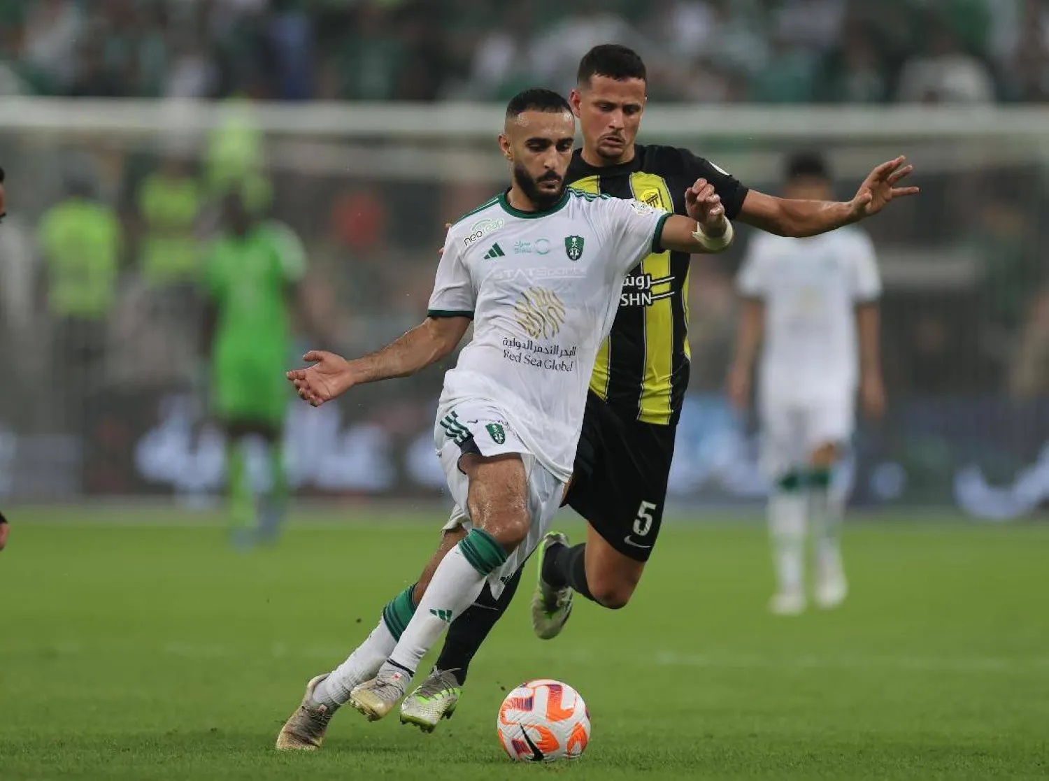 المجحد خلال مشاركته في ديربي جدة الأخير (تصوير: عدنان مهدلي)