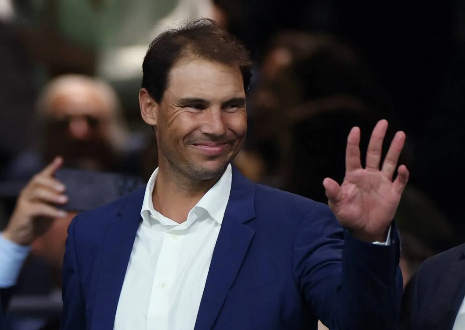 Football - LaLiga - Real Madrid v Real Sociedad - Santiago Bernabeu, Madrid, Spain - September 17, 2023 Tennis player Rafael Nadal in the stands before the match. (Reuters)