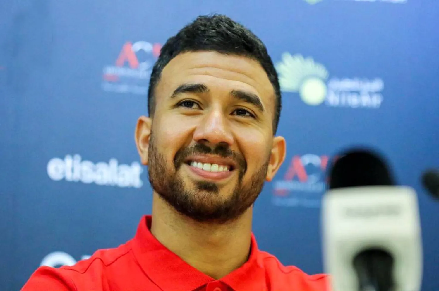 تريزيغيه خلال المؤتمر الصحافي (الشرق الأوسط)