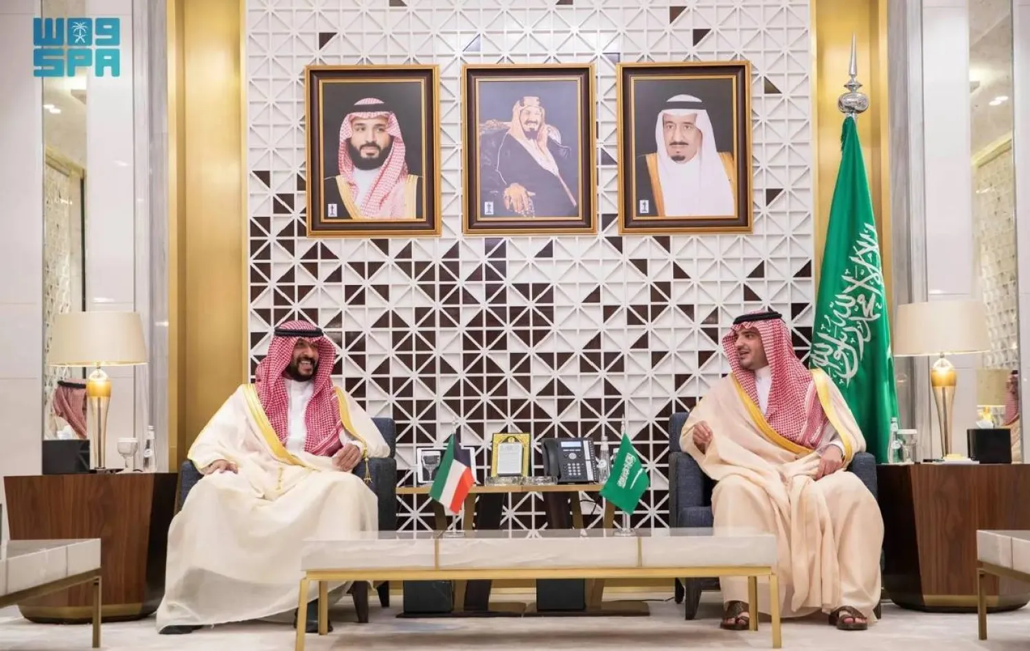 The Saudi Minister of Interior met on Thursday with Kuwait’s First Deputy Prime Minister and Interior Minister. SPA