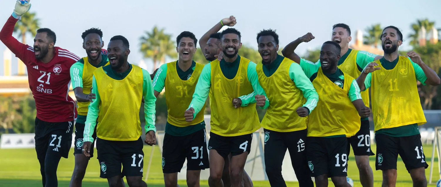 الحصة التدريبية الأخيرة للأخضر السعودي (الشرق الأوسط) 