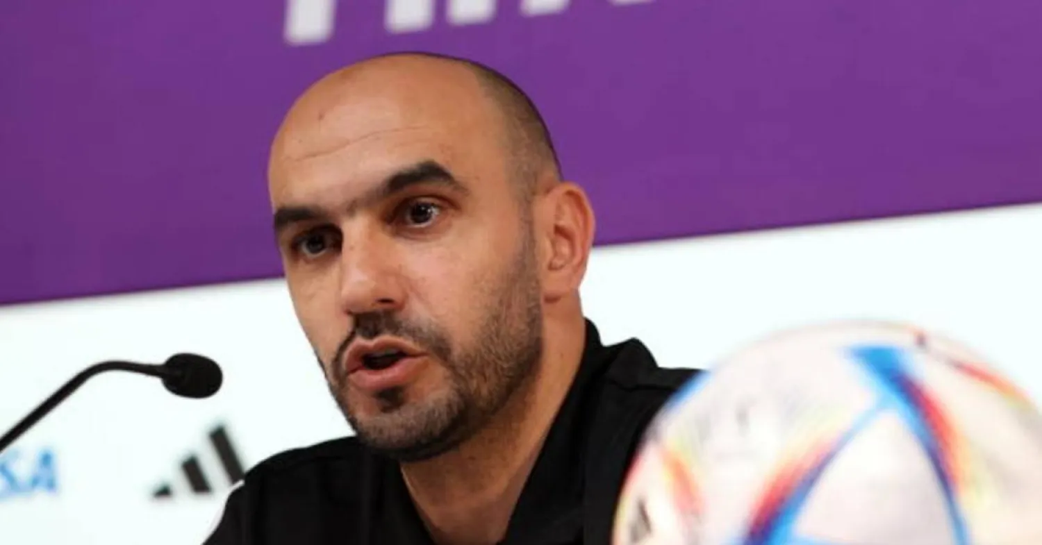 وليد الركراكي مدرب المنتخب المغربي (إ.ب.أ)