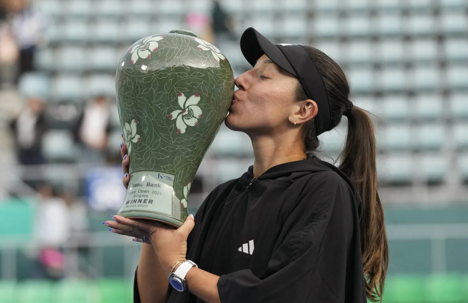 الأميركية جيسيكا بيغولا توّجت بلقب سيول للتنس (أ.ب)