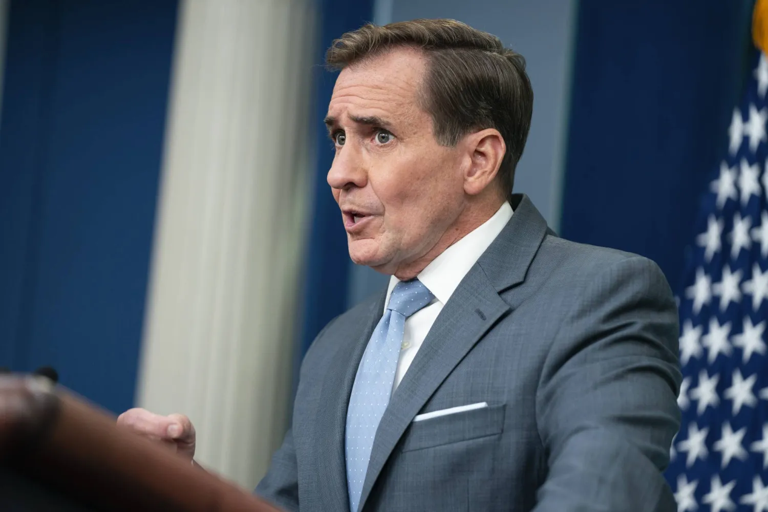 جون كيربي المتحدث باسم مجلس الأمن القومي التابع للبيت الأبيض (أ.ب)