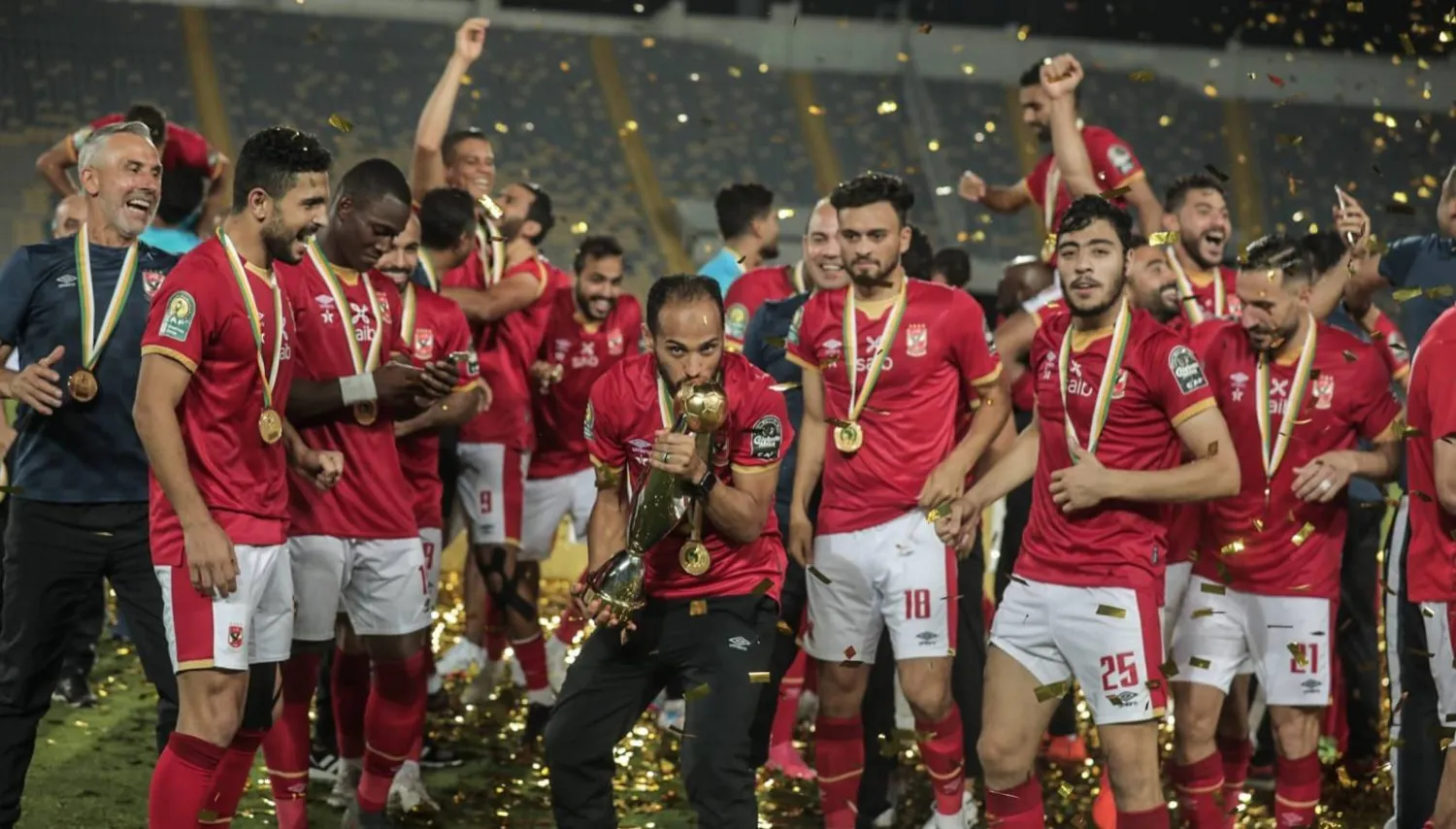 فريق الأهلي يعد صاحب الأرقام القياسية في بطولات أفريقيا (النادي الأهلي)