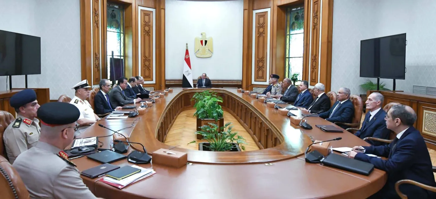 اجتماع مجلس الأمن القومي في مصر الأحد الماضي  (الرئاسة المصرية)