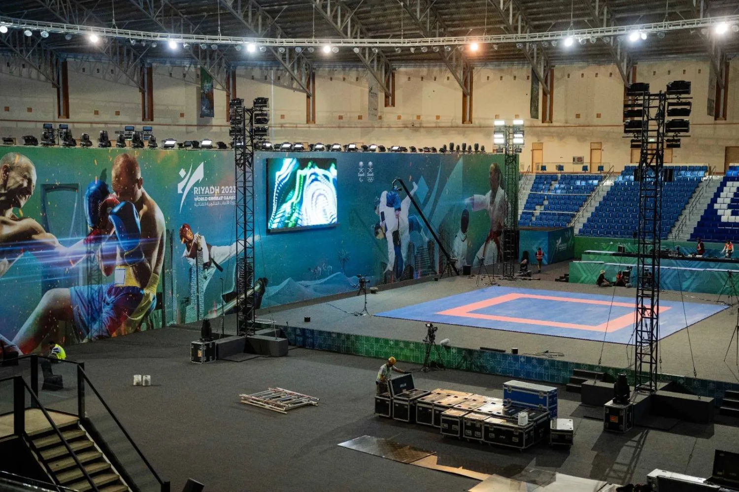 ملاعب أرينا بجامعة الملك سعود تستعد لاستضافة المنافسات (الأولمبية السعودية)