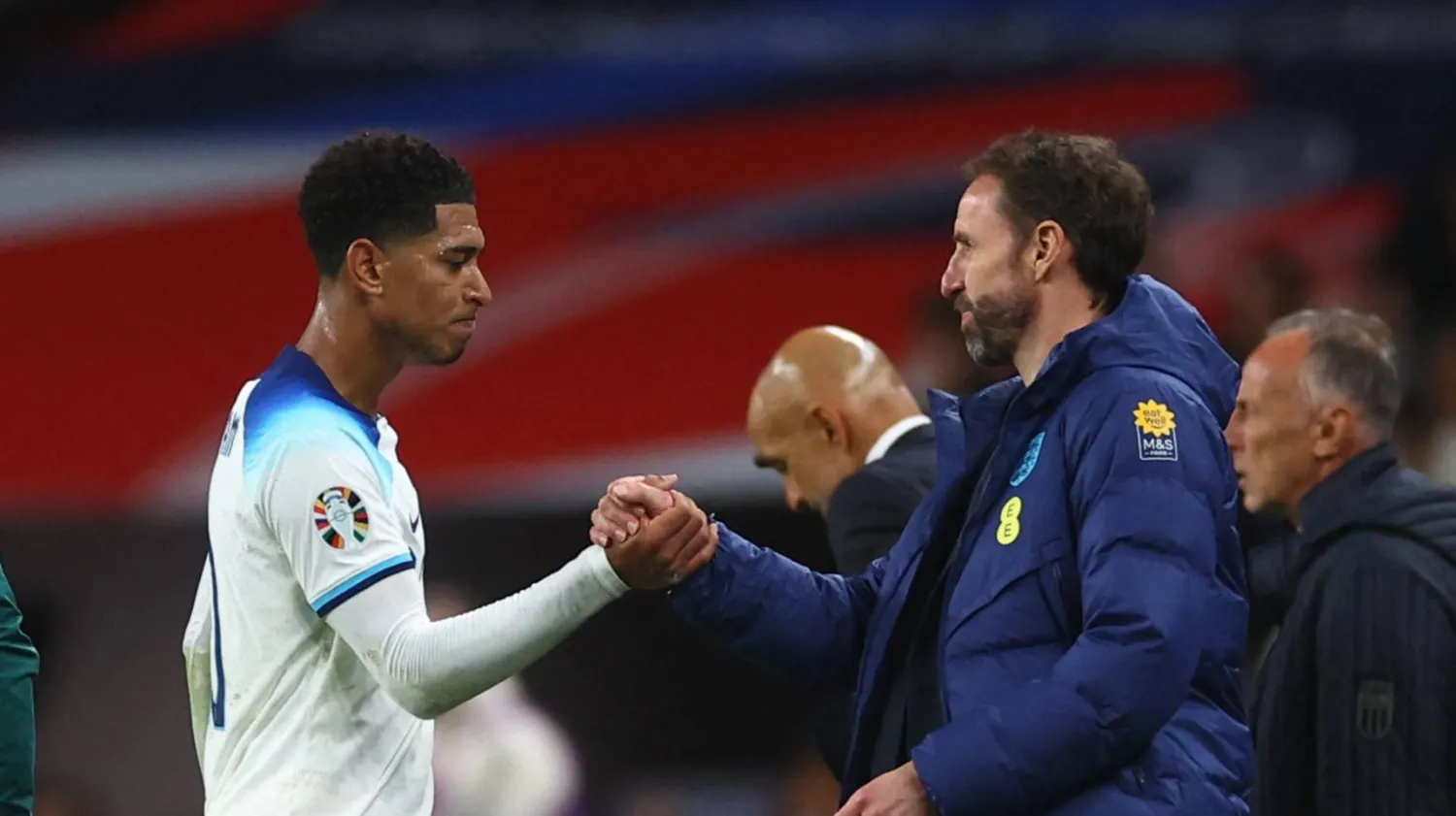 ساوثغيت قال إن المهارات والجودة العالية لبلينغهام سمات نادرة في لاعب بسنه (رويترز)