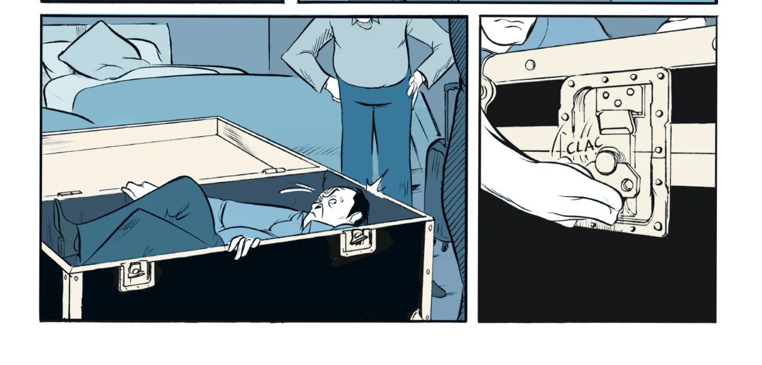 في الصندوق الذي هرب فيه كارلوس غصن (صور الفنان)