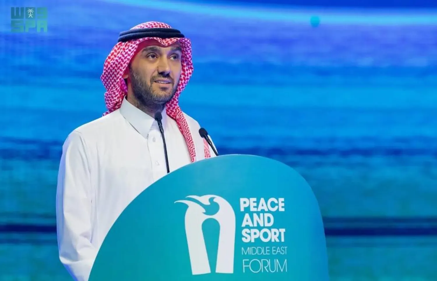 The Saudi Minister of Sports and President of the Saudi Olympic and Paralympic Committee (SOPC) opened the Middle East Forum 2023 in Riyadh. SPA