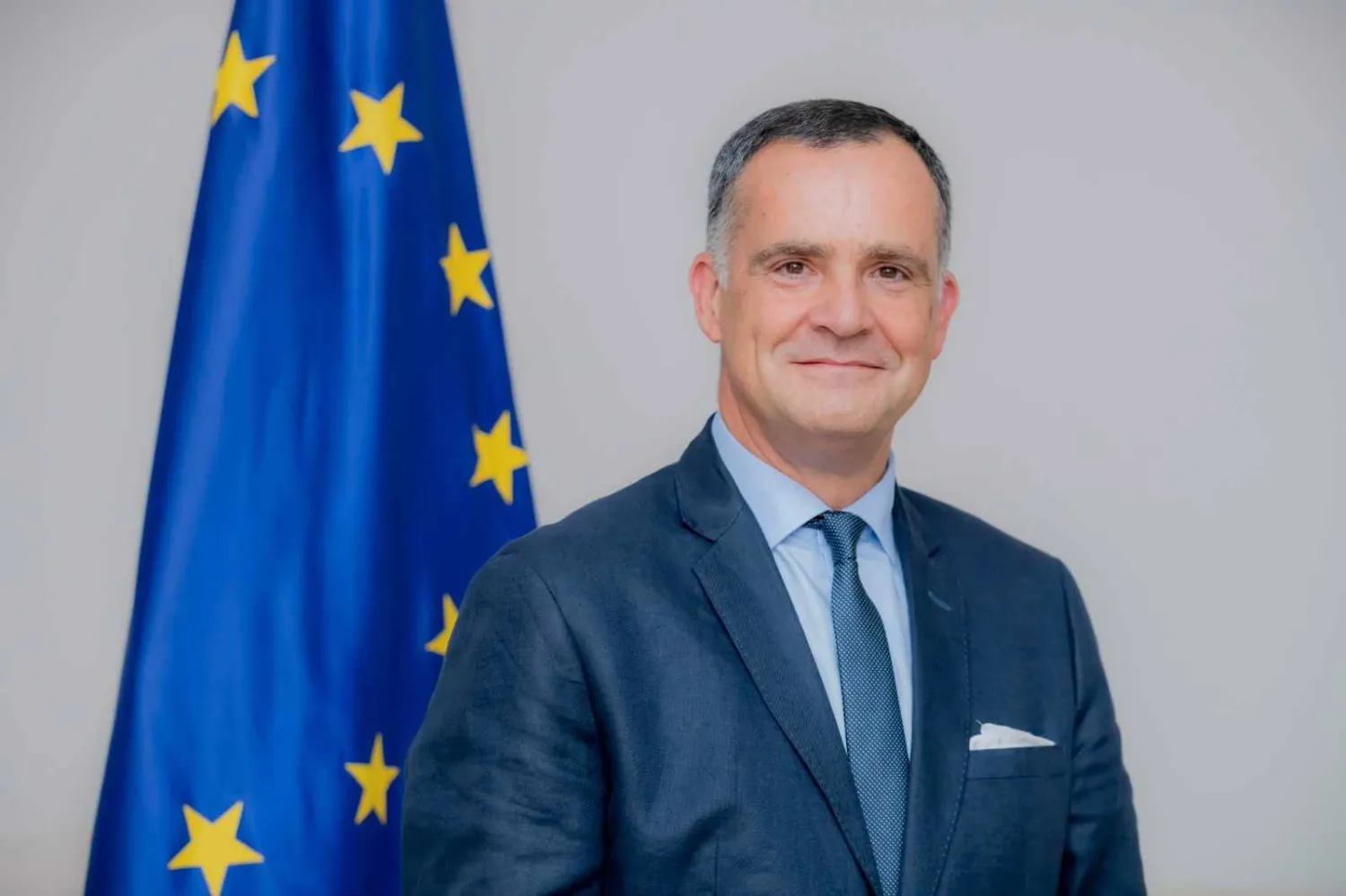 سفير الاتحاد الأوروبي لدى السعودية والبحرين وسلطنة عمان كريستوف فارنو (الشرق الأوسط)