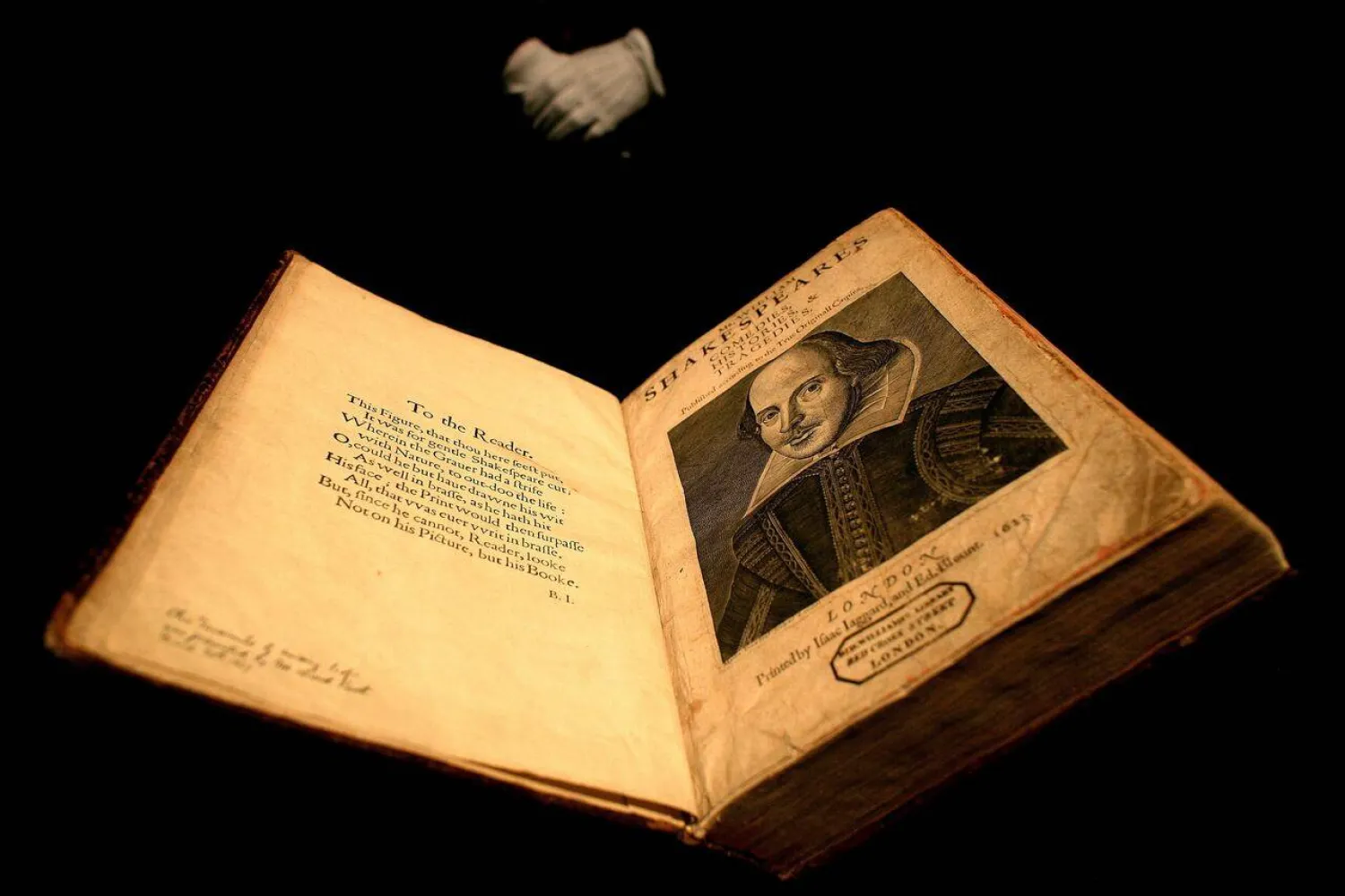 Scholars believe that between 200-300 copies still survive from the late 1623 release of "Mr. William Shakespeares Comedies, Histories & Tragedies." (Reuters)