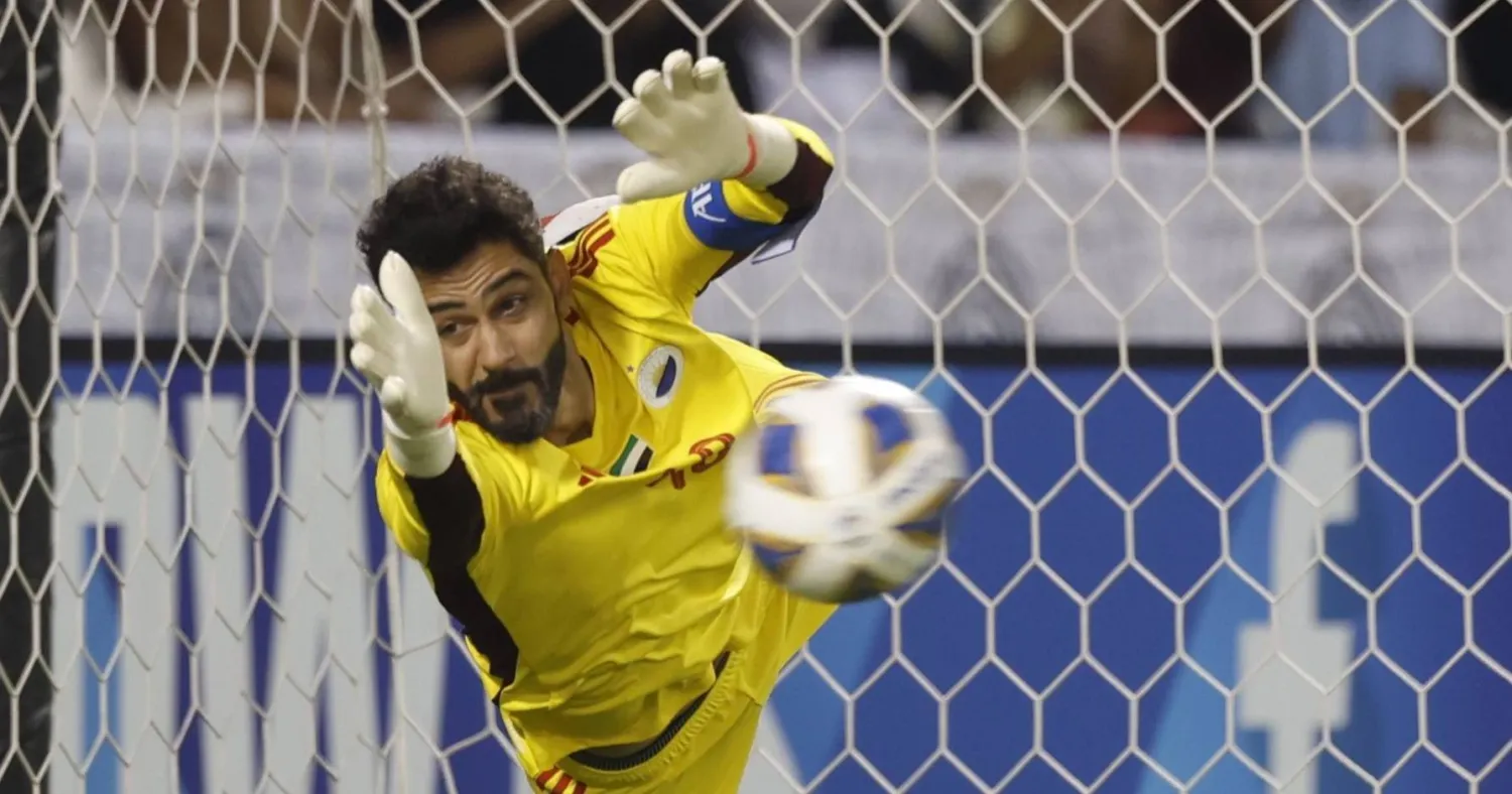 الحوسني سد الشارقة الإماراتي المنيع قاد فريقه للفوز على ناساف الأوزبكي (دوري أبطال آسيا)