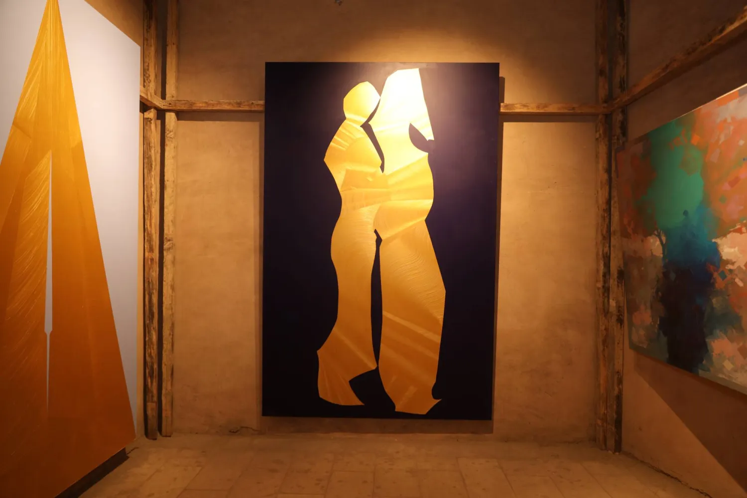 مشاركة للفنان السعودي ناصر التركي (إدارة المعرض)