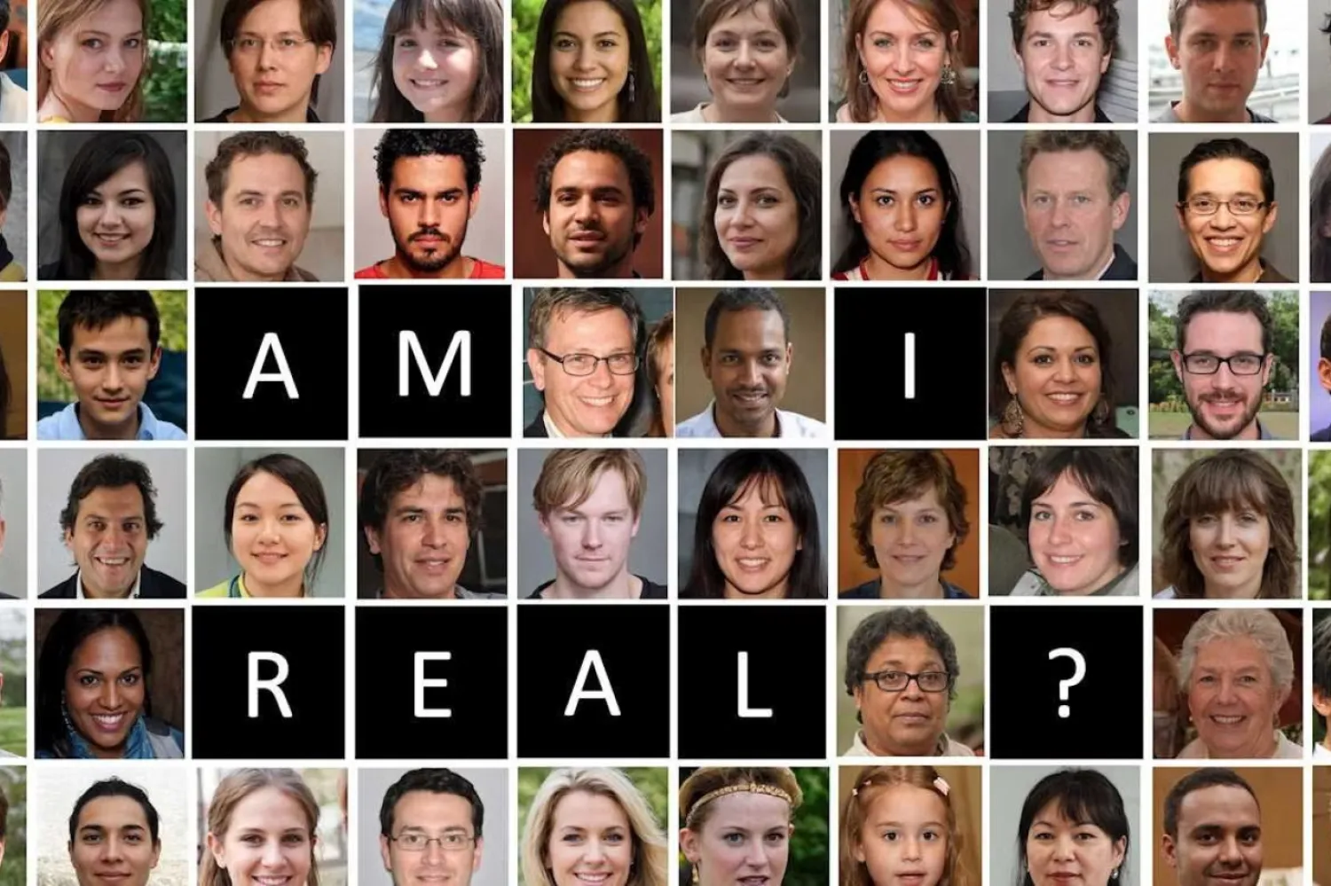 Bu resimdeki sadece bir yüz gerçek, diğerleri yapay zeka görüntüleri. Gerçek olanı bulabilir misin? (Royal Holloway Londra Üniversitesi)