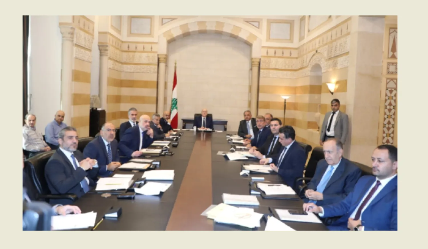 اجتماع الحكومة اللبنانية برئاسة ميقاتي (الوكالة الوطنية)
