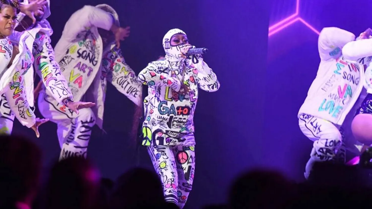 US rapper Missy Elliott performs at the 65th Annual Grammy Awards in Los Angeles on February 5, 2023. VALERIE MACON / AFP/File
