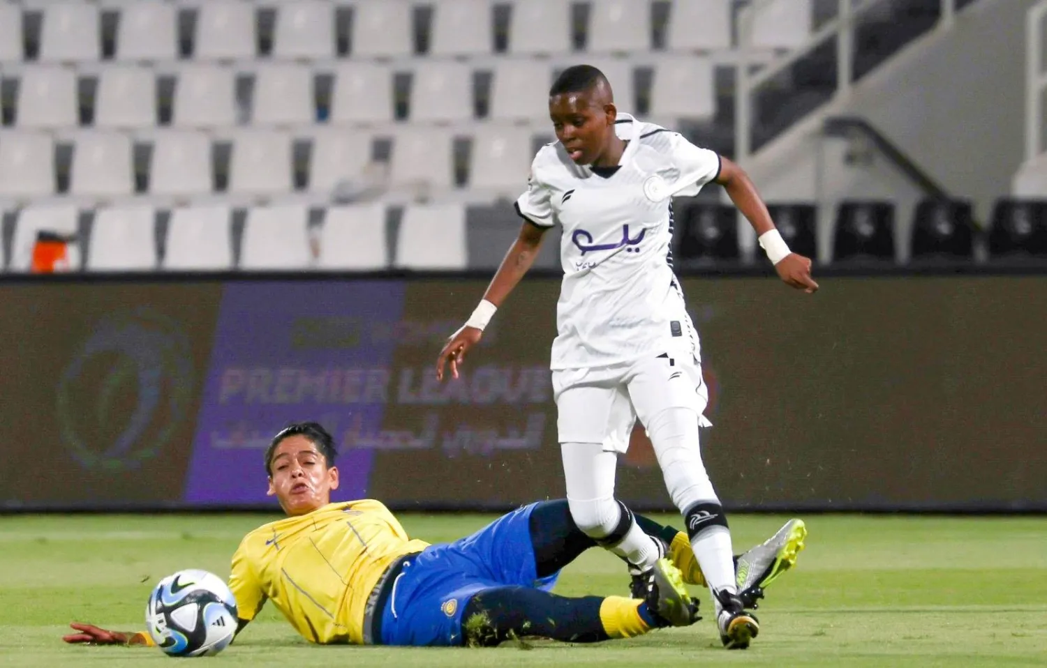 من مواجهة فريق الشباب والنصر في الدوري السعودي للسيدات (الشرق الأوسط)