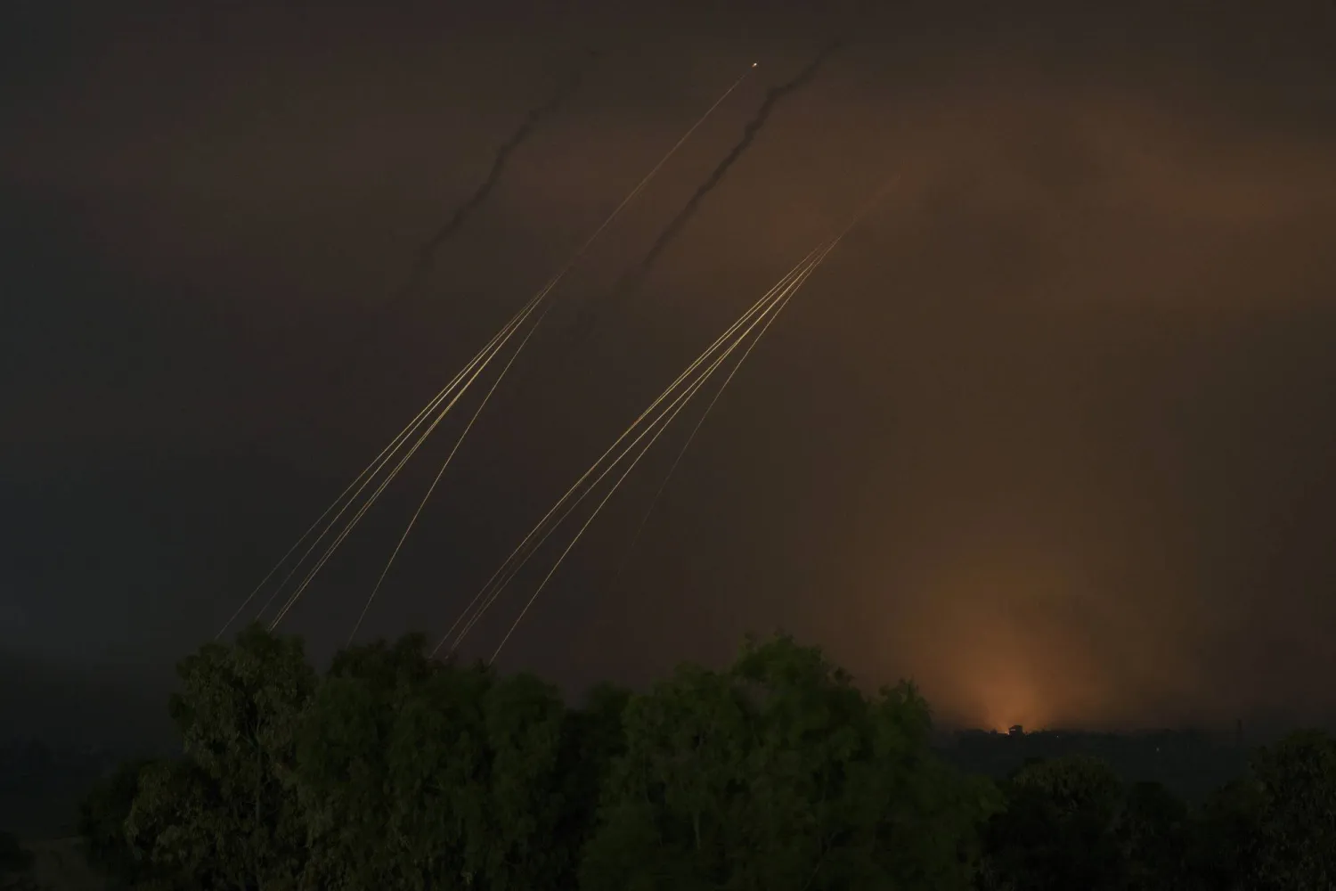 Smoke rises following an Israeli airstrike in the Gaza Strip, as seen from southern Israel, Thursday, Nov. 2, 2023. (AP Photo/Leo Correa)