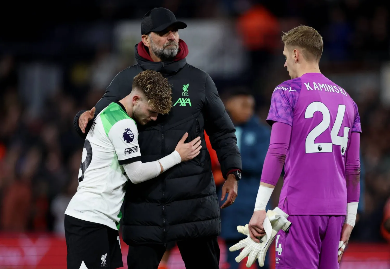 ليفربول يظل في المركز الثالث برصيد 24 نقطة (رويترز)