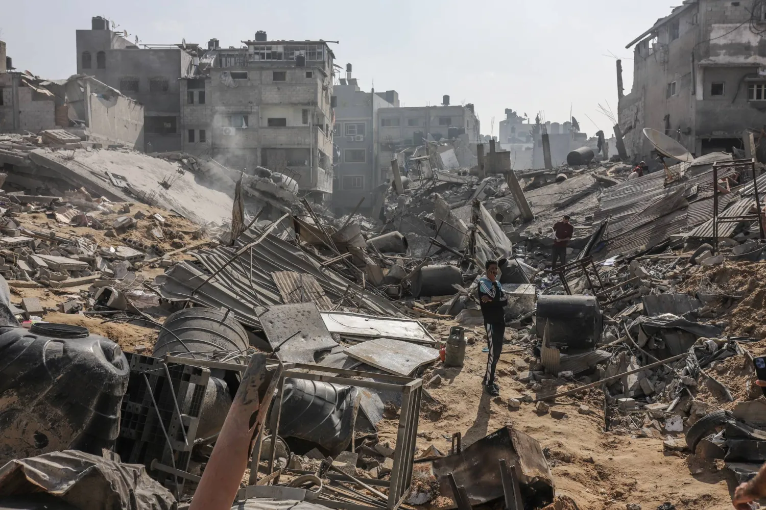 صورة التُقطت في 8 نوفمبر 2023 تُظهر جانباً من الدمار جراء القصف على مدينة غزة (د.ب.أ)