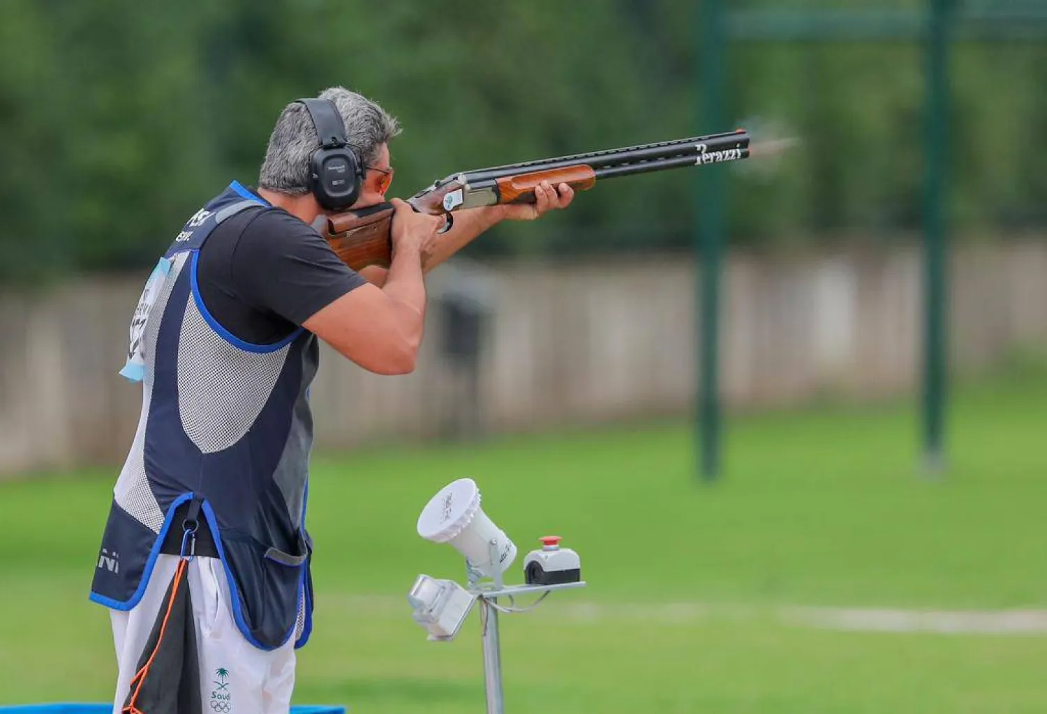 جانب منافسات البطولة السعودية للرماية (الشرق الأوسط)