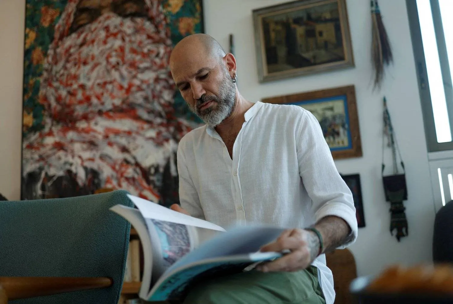 Lebanese artist Ayman Baalbaki  - Reuters