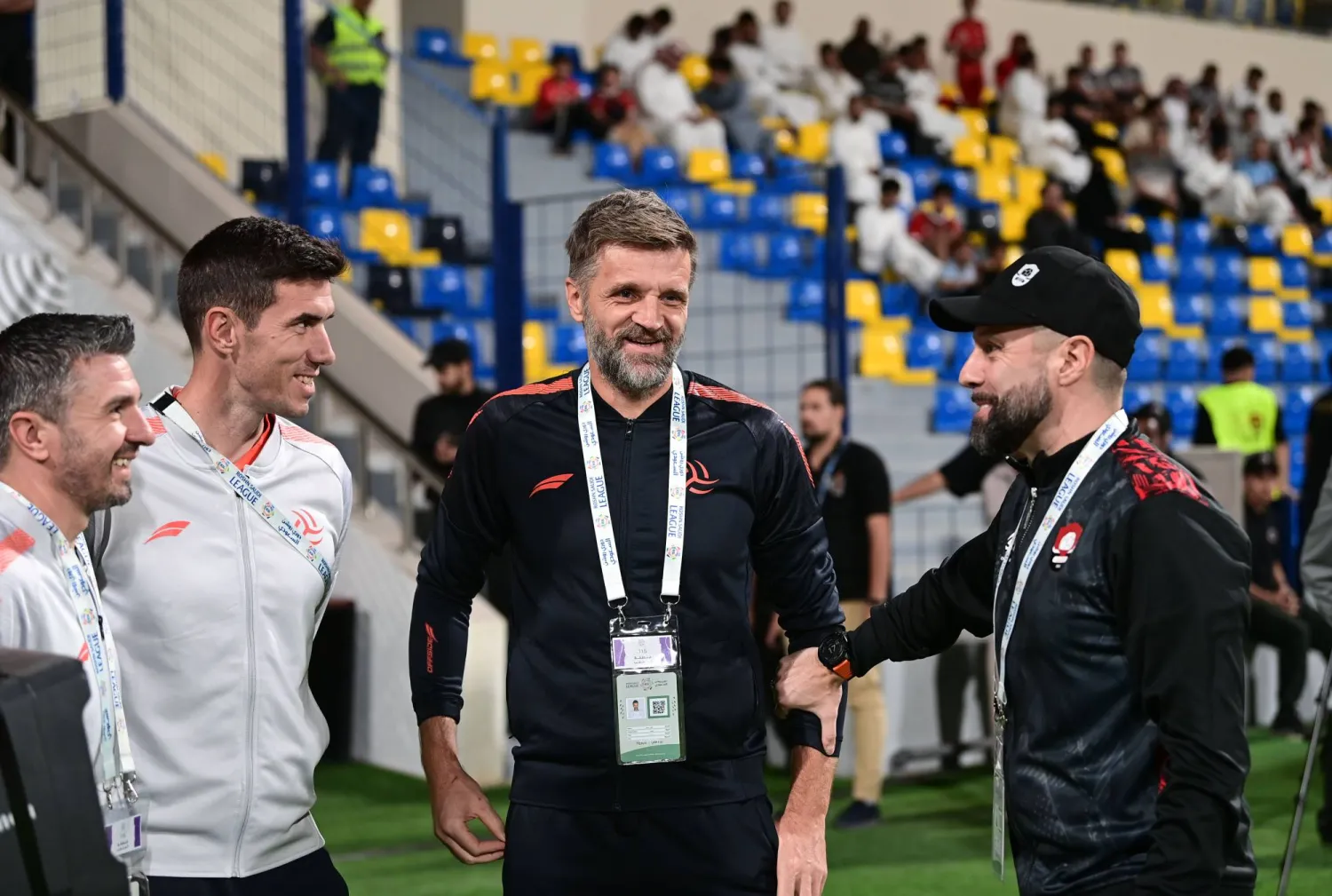 الكرواتي إيغور جوفيتشفتش مدرب فريق الرائد (تصوير: عبد الرحمن السالم) 