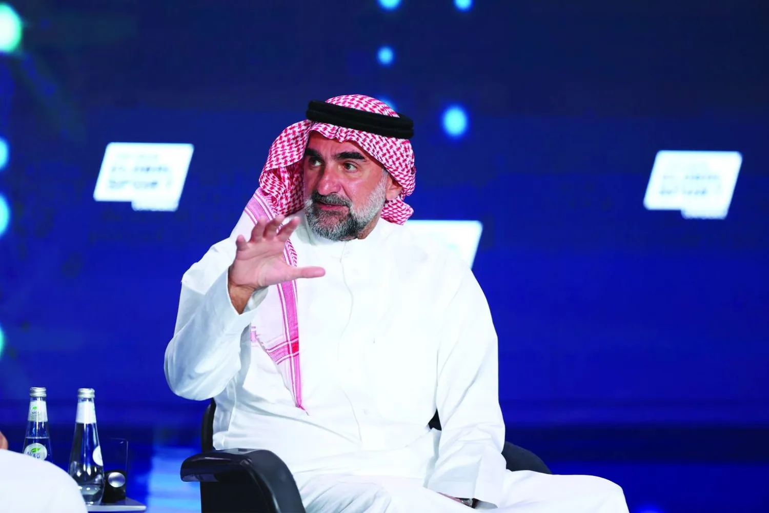 ياسر الرميان محافظ «صندوق الاستثمارات العامة» في مؤتمر الرياضة العالمية الجديدة الذي عقد أخيراً في الرياض (الشرق الأوسط)