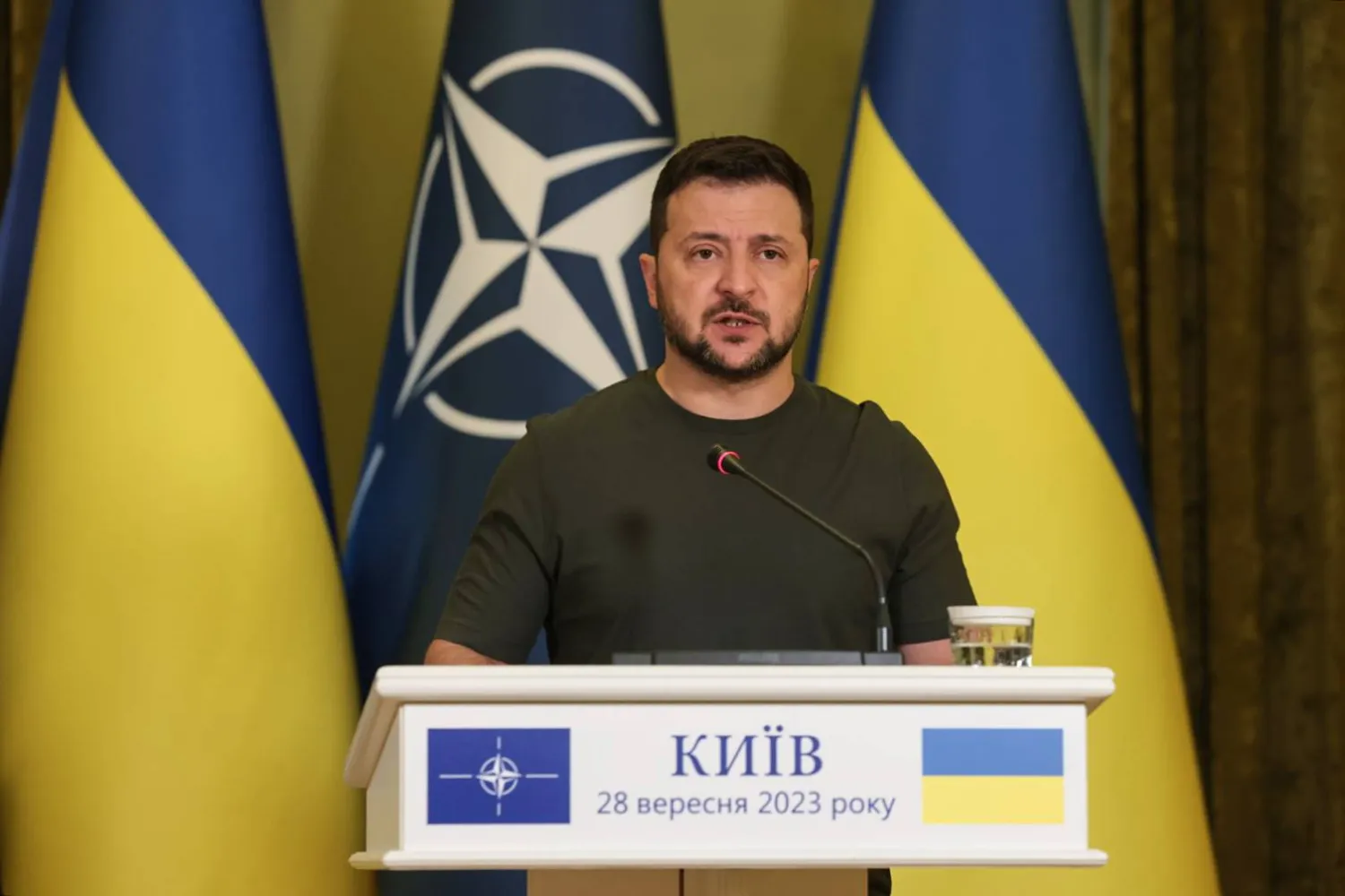 الرئيس الأوكراني فولوديمير زيلينسكي في 28 سبتمبر 2023 (أرشيفية - د.ب.أ)