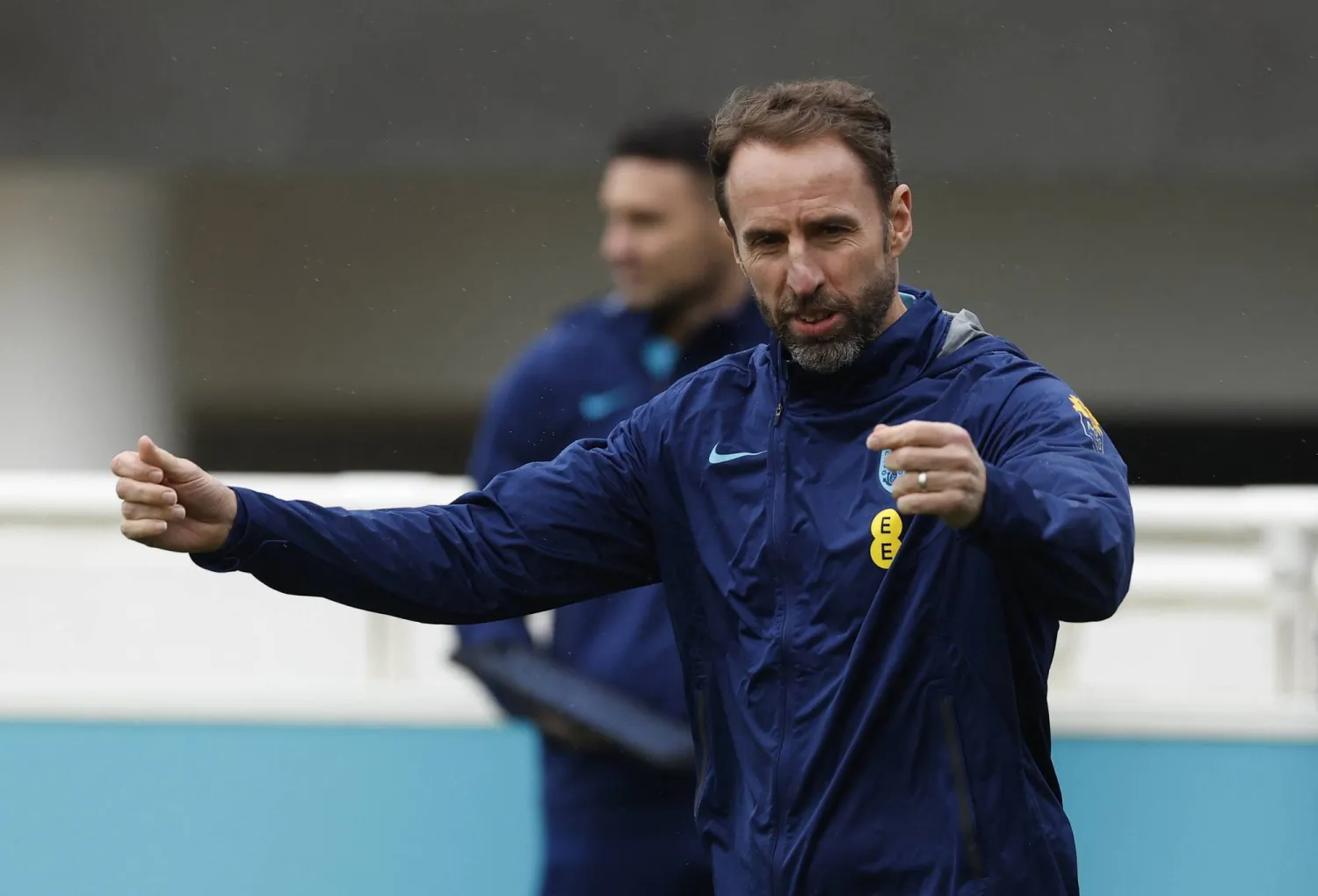 ساوثغيت خلال تدريبات إنجلترا (رويترز)