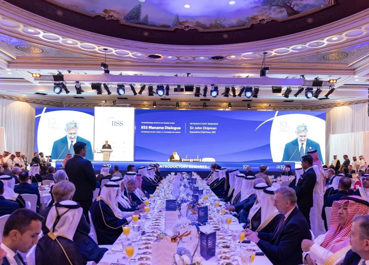 جانب من حفل افتتاح مؤتمر «حوار المنامة 2023» الجمعة (واس)