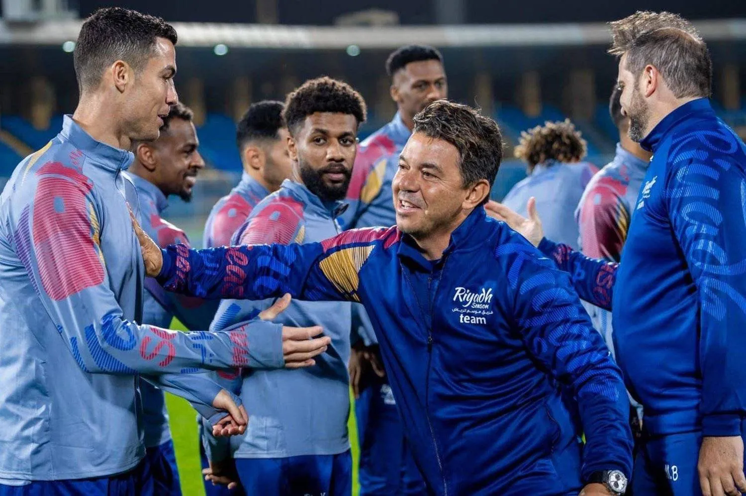 Gallardo previously coached the Riyadh Season team led by Ronaldo (Asharq Al-Awsat)