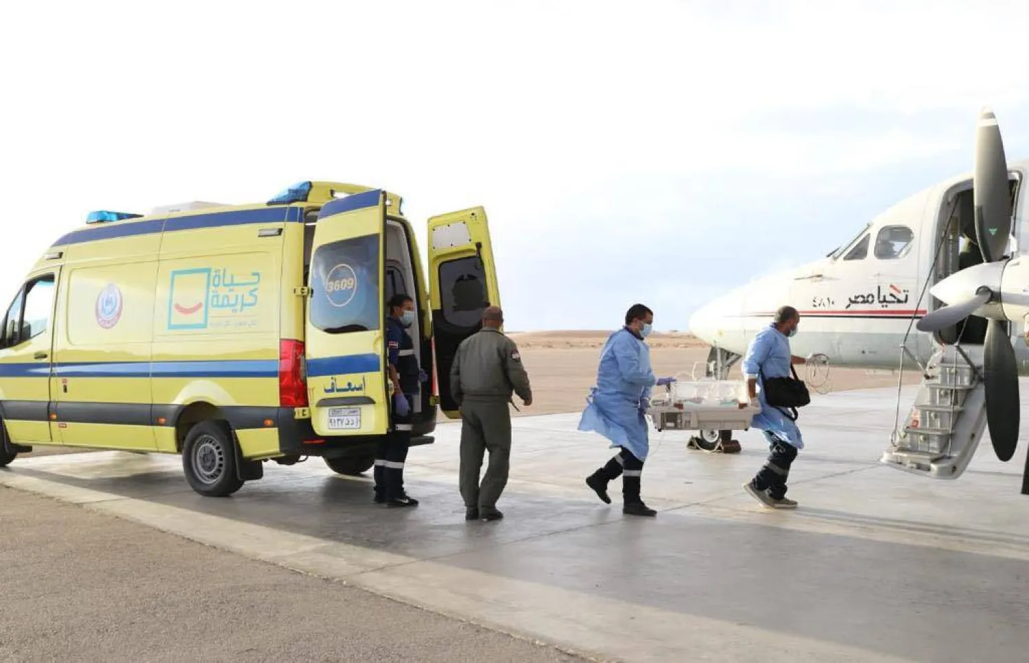 نُقل عدد من الأطفال حديثي الولادة إلى مستشفى العاصمة الإدارية (الصحة المصرية)