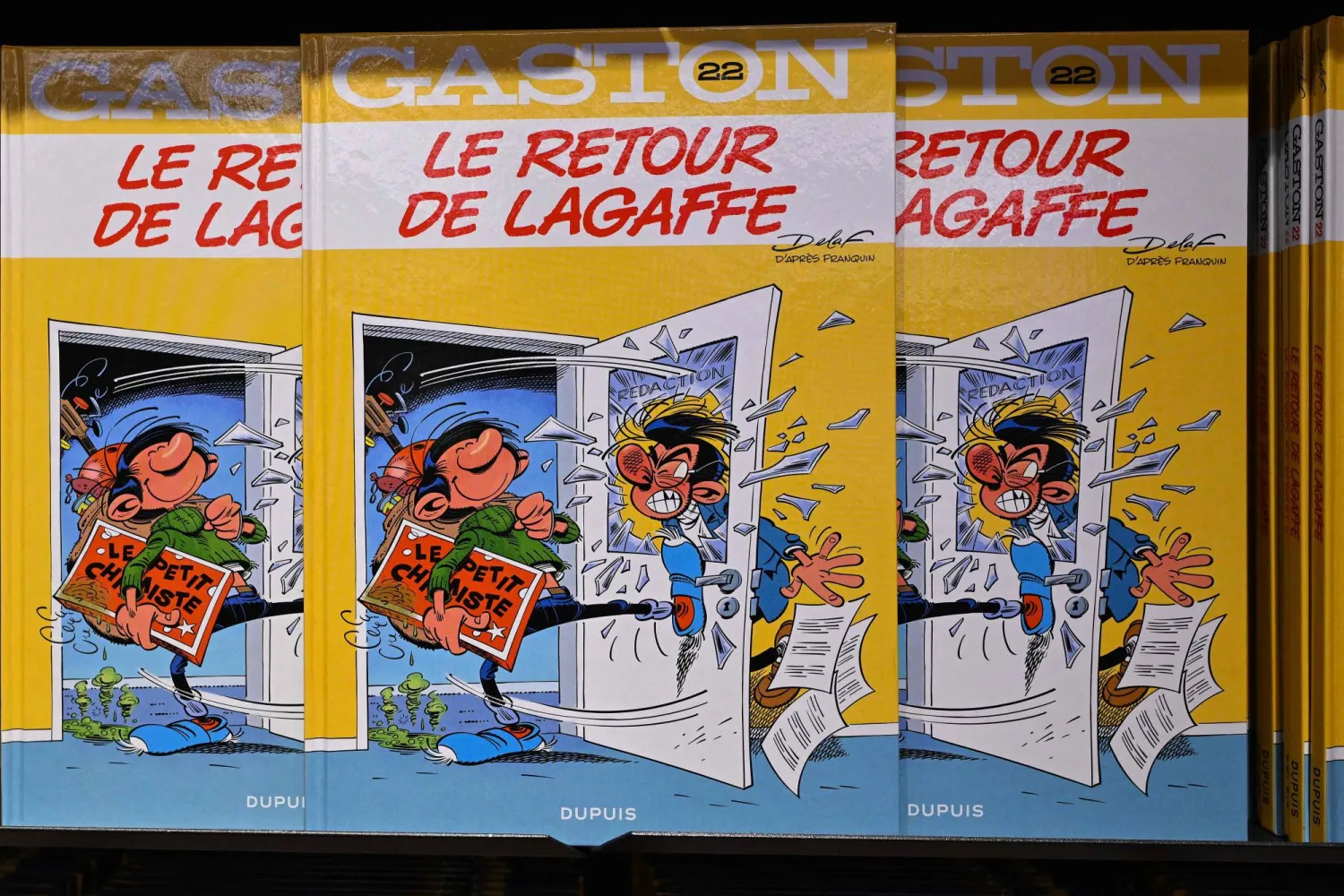 شخصية «غاستون لاغاف» الطريفة تستعيد مكانها في رفوف المكتبات (أ.ف.ب)