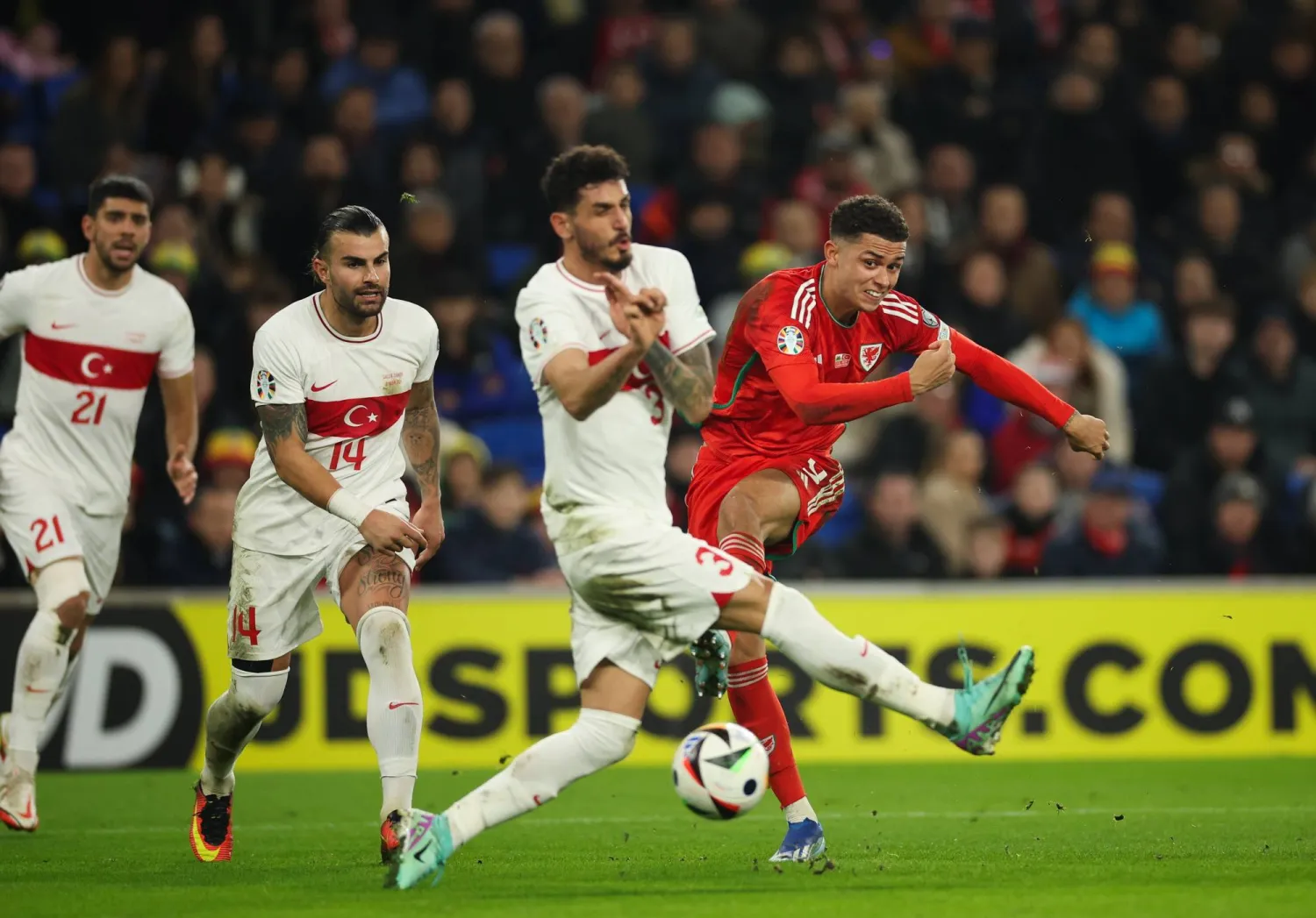 ويلز خسرت الفرصة أمام تركيا (إ.ب.أ)