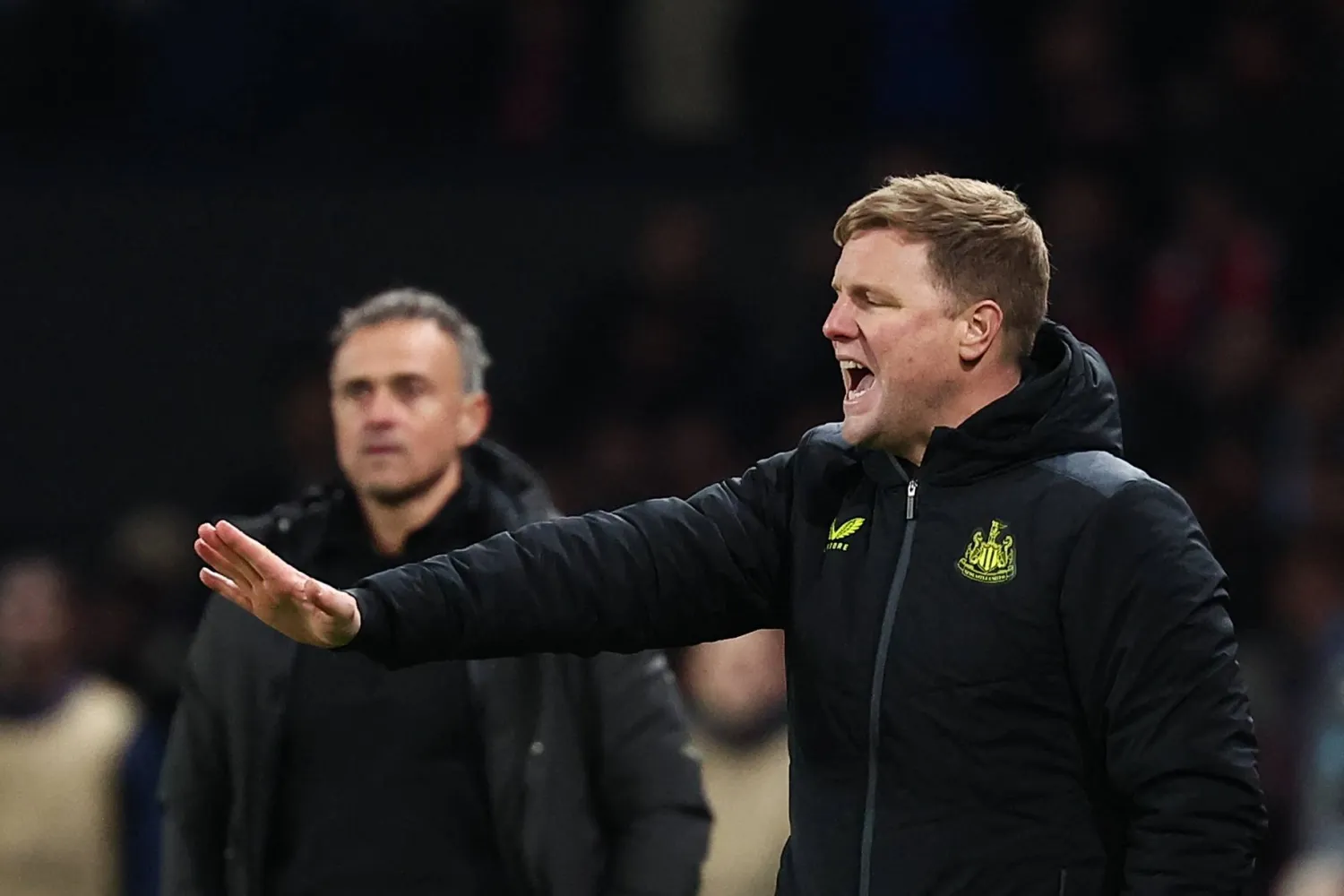 إيدي هاو مدرب نيوكاسل (أ.ف.ب)