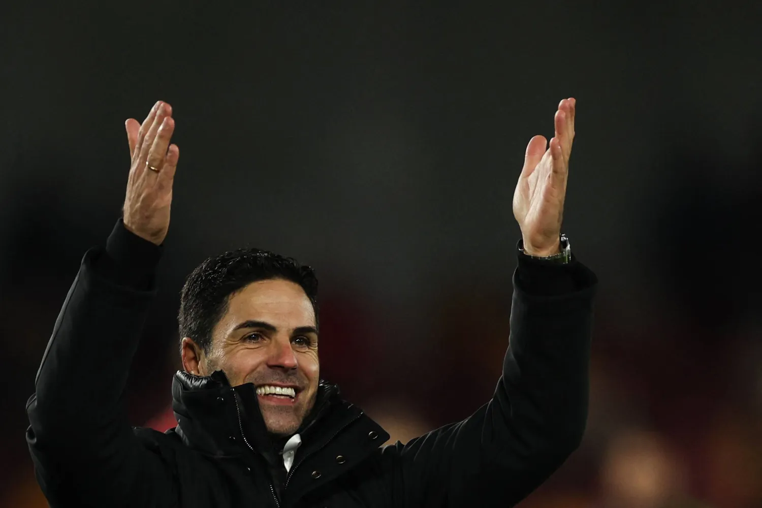 أرتيتا قال إن الفوز أهّلنا لدور الـ16 على رأس المجموعة (أ.ف.ب)