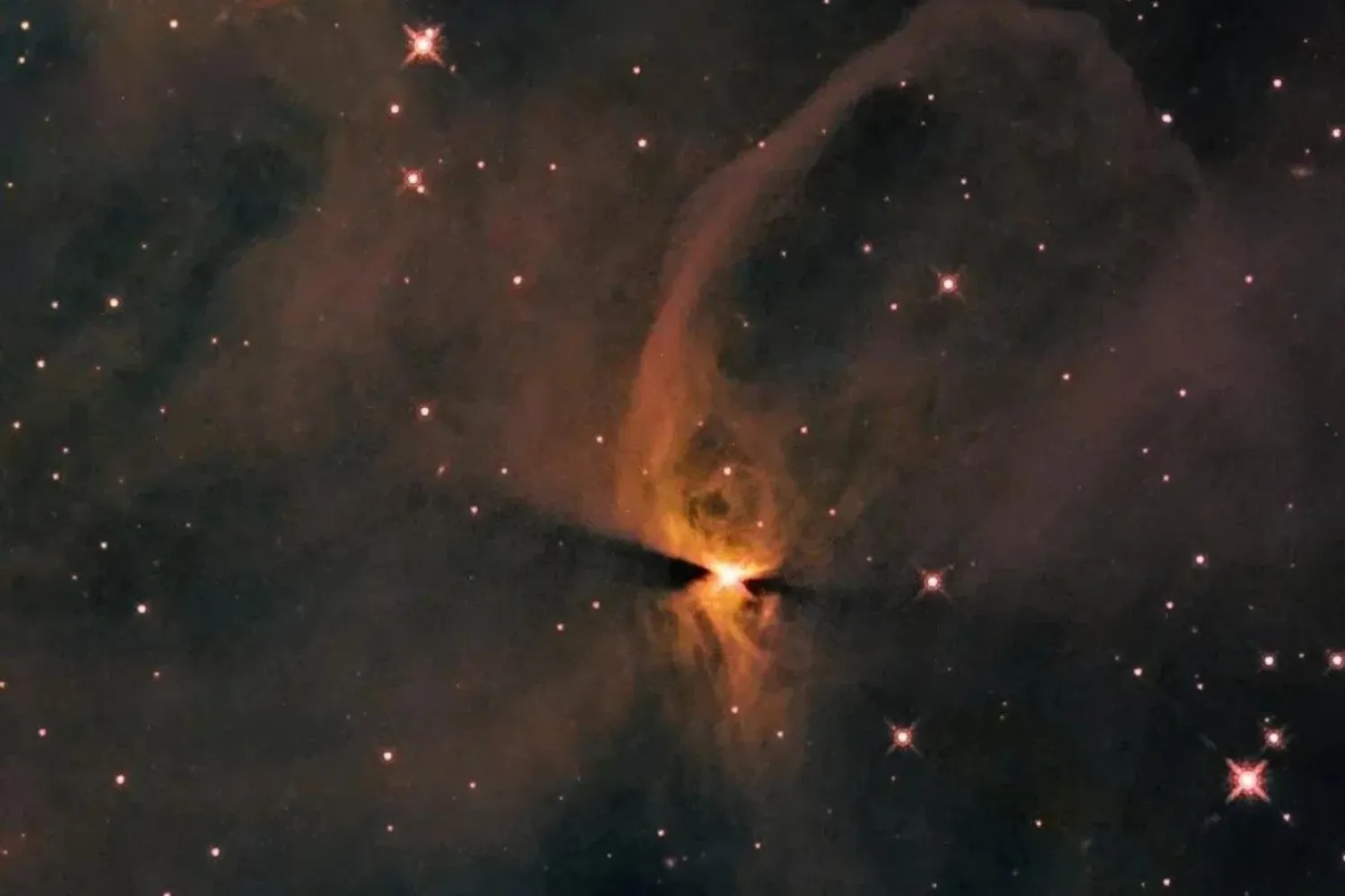 Hubble Uzay Teleskobu, J1672835.29-763111.64 diye tanımlanan bir önyıldızı böyle görüntülemişti (NASA)