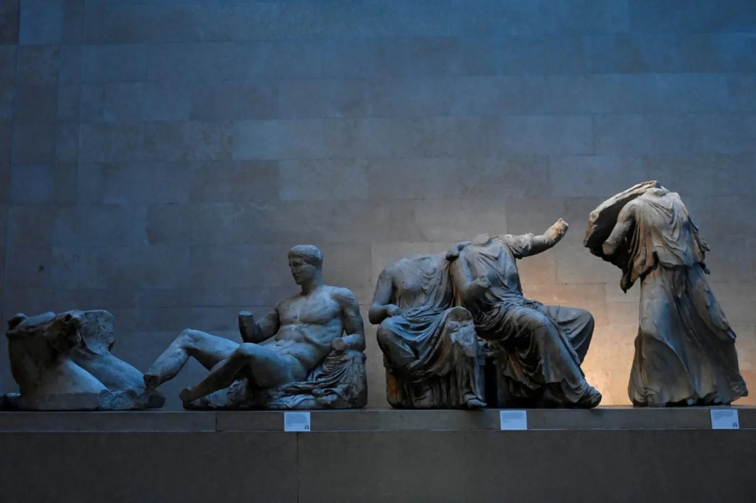 Partenon Mermerleri, British Museum'da sergileniyor (Toby Melville/Reuters)