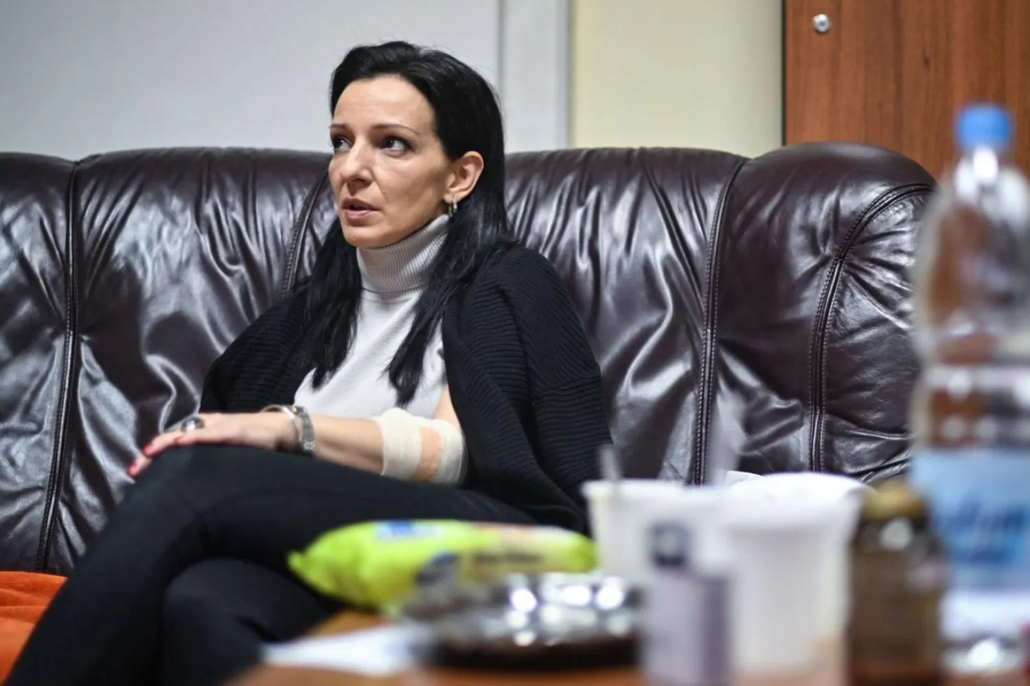 Marinika Tepic, açlık grevi sürecinde parlamentodaki odasında yaşayacak (AFP)