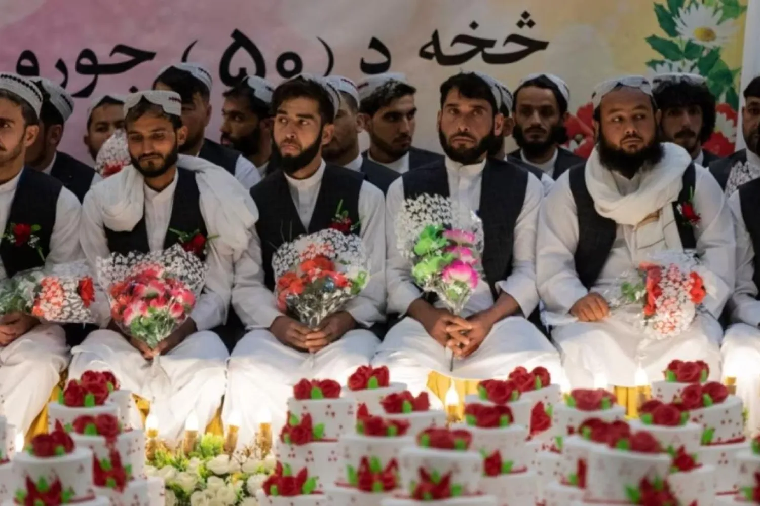 Törende, Erdemi Yayma ve Ahlâksızlığı Önleme Bakanlığı'ndan bir yetkili de konuşma yaptı (AFP)