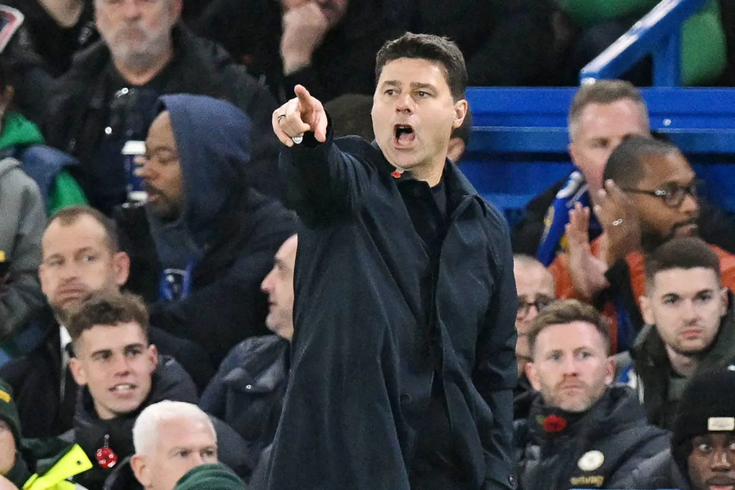 ماوريسيو بوكيتينو مدرب تشيلسي الإنجليزي (أ.ف.ب)