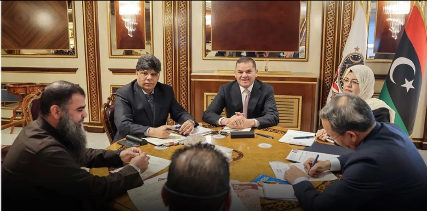 عبد الحميد الدبيبة ووزيرة العدل بحكومة «الوحدة» حليمة إبراهيم والنائب العام الصديق الصور (حكومة الوحدة)