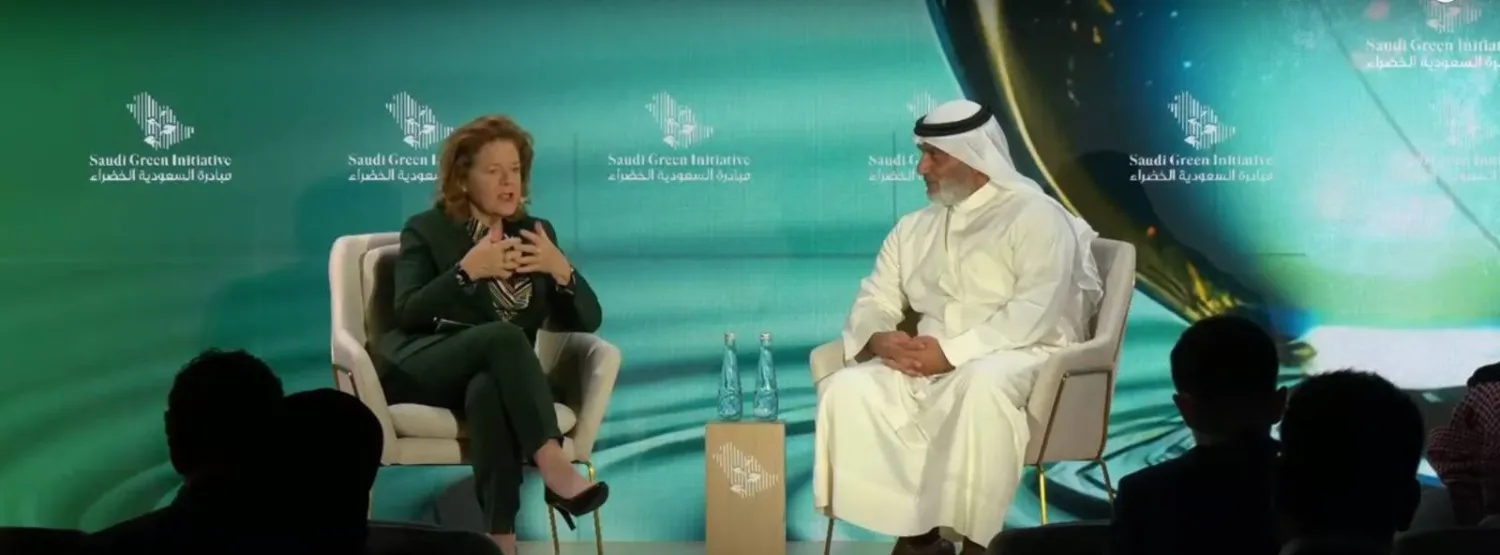 الأمين العام لـ«أوبك» خلال مشاركته في منتدى «مبادرة السعودية الخضراء» 2023 (الشرق الأوسط)