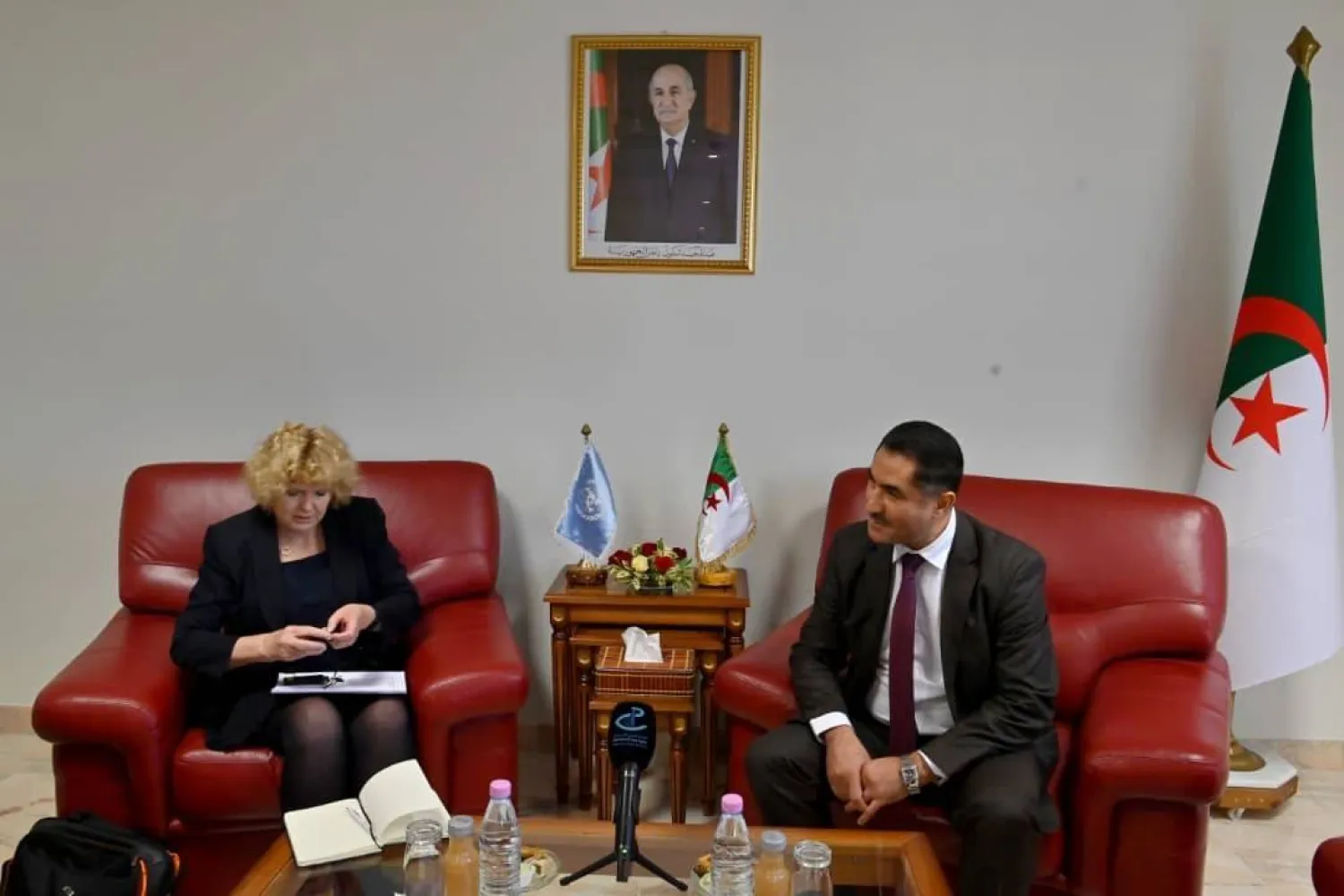 وزير الاتصال الجزائري مع الخبيرة الأممية (وزارة الاتصال)