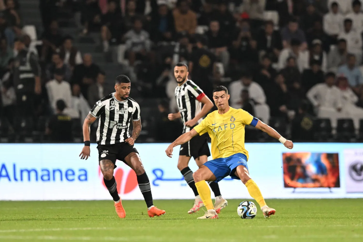 رونالدو خلال مشاركته في مباراة الشباب الأخيرة ضمن بطولة كأس الملك (تصوير: عبد الرحمن السالم)