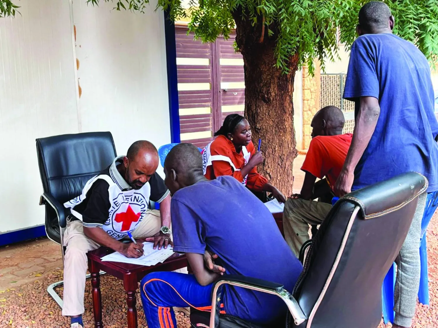 
جانب من أنشطة الصليب الأحمر في السودان (الموقع الرسمي للصليب الأحمر)